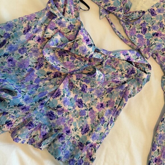 Majorelle floral SET (top+ shorts) size xs - Picture 4 of 5